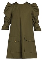 Thumbnail for your product : Alexander McQueen Puff Sleeve Cargo Dress
