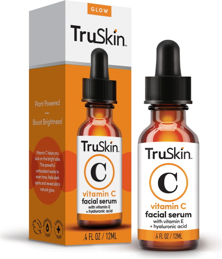 TruSkin Vitamin C Serum for Face, Anti Aging Facial Serum with Hyaluronic Acid for All Skin Types, 0.4 fl oz