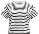Thumbnail for your product : ATM - Striped Cotton T-shirt - Womens - White Black