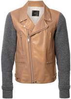 Thumbnail for your product : Undercover knit sleeves biker jacket