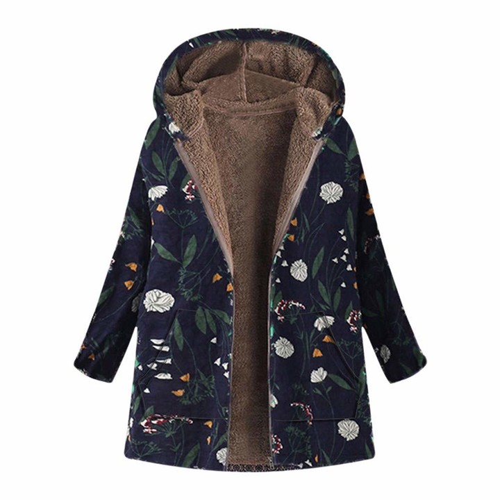 women's coat with oversized hood