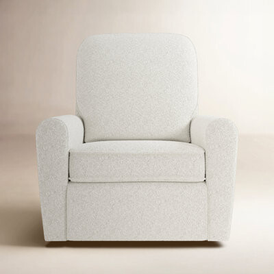 Stork Craft Amalfi Swivel Power Reclining Rocking Chair Glider with Dual USB Charging