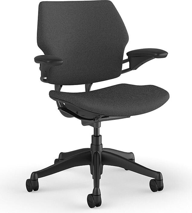 Humanscale Freedom Ergonomic Fabric Swivel Task Chair, Gray (F111GFT12XFSHNSC)