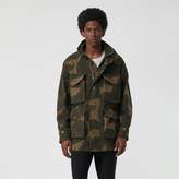 Thumbnail for your product : Burberry Camouflage Print Cotton Canvas Field Jacket