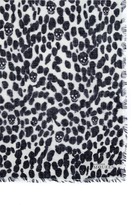 Thumbnail for your product : Alexander McQueen Leopard and skull print scarf