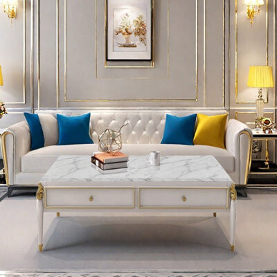 Wu's StylishVault Light luxury high-end design sense coffee table