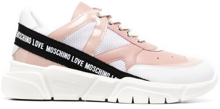 Love Moschino Logo-Tape Trainers - ShopStyle Sneakers & Athletic Shoes