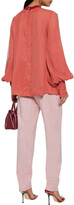 Thumbnail for your product : Roksanda Crepe De Chine-trimmed Washed-cupro Blouse