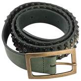 Green Leather Belt 