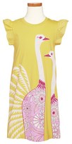 Thumbnail for your product : Tea Collection 'Ostrich' Graphic Minidress (Toddler Girls, Little Girls & Big Girls)