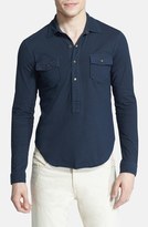 Thumbnail for your product : Billy Reid 'Franklin' Long Sleeve Washed Jersey Polo