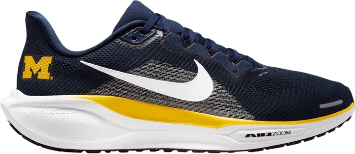 Nike Pegasus 41 Michigan Running Shoes, Men's, M7/W8.5, Navy/White/Amarillo