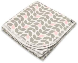 Kushies Cotton Flannel Receiving Blanket in Petal Grey