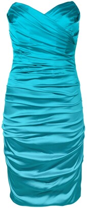 Dolce & Gabbana Pre-Owned Strapless Draped Dress