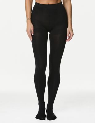 Buy Black 200 Denier Supersoft Opaque Tights L, Tights