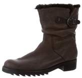 Thumbnail for your product : Henry Beguelin Leather Fur-Lined Boots Grey Leather Fur-Lined Boots