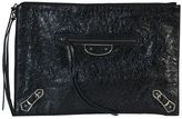 Thumbnail for your product : Balenciaga Leather Clip L Metallic Edge