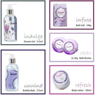 Freida and Joe Lavender Fragrance Bath & Body Spa Gift Set