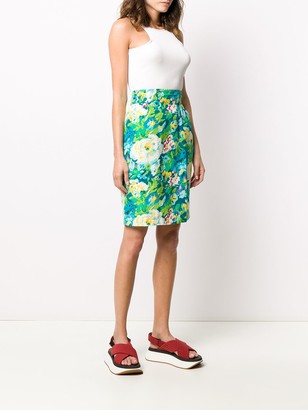 Kenzo Pre-Owned 1980s Floral Print Skirt
