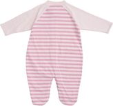 Thumbnail for your product : Barneys New York Striped Footie-Pink
