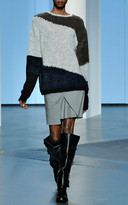Thumbnail for your product : Tibi Edie Tropical Wool Mini Skirt With Pleat Detail HEATHER GREY