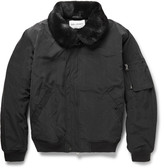 Thumbnail for your product : Our Legacy Shearling-Trimmed Bomber Jacket
