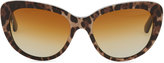 Thumbnail for your product : D&G 1024 D&G Leopard-Print Polarized Sunglasses