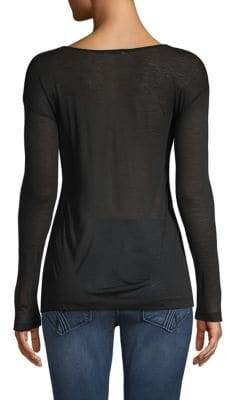Tomas Maier Long-Sleeve Dropped-Shoulder Tee