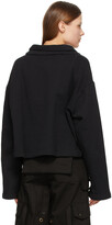 Thumbnail for your product : Youths in Balaclava SSENSE Exclusive Black Fleece Bandits Cardigan