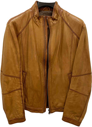 HUGO BOSS Brown Leather Jackets - ShopStyle