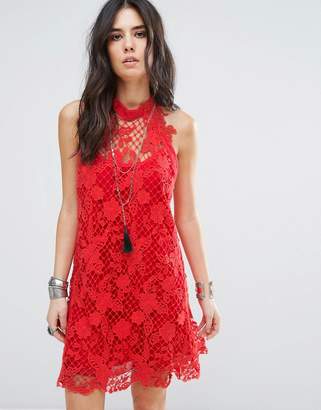 Free People Snowrop Trapeze Lace Party Dress
