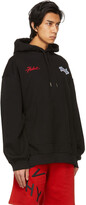 Thumbnail for your product : Givenchy Black Embroidered Patches Motel Hoodie