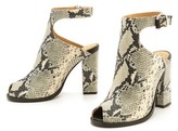 Thumbnail for your product : Thakoon Erika Snake Embossed Sandals