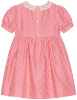 Thumbnail for your product : Gucci Children GG cotton jacquard smock dress