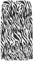 Thumbnail for your product : Rotate by Birger Christensen Alina zebra-print minidress