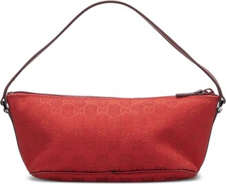 Gucci Pre-Owned GG Canvas Boat bag, Red