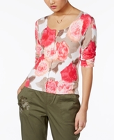 Thumbnail for your product : INC International Concepts Petite Floral-Print Cardigan, Created for Macy's