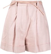 Thumbnail for your product : Zimmermann Luminous linen-blend shorts