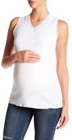 Thumbnail for your product : Michael Stars Lace V-Neck Tank Top (Maternity)