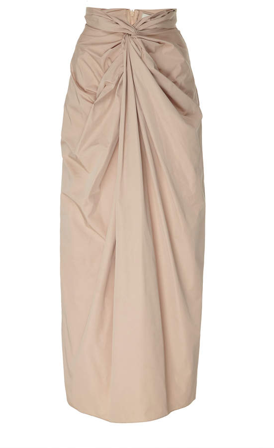 draped maxi skirt