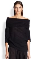 Thumbnail for your product : Donna Karan Ribbed Off-Shoulder Sweater