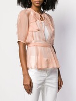 Thumbnail for your product : DSQUARED2 Geometric Cut-Out Blouse