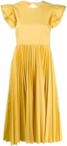 Thumbnail for your product : RED Valentino Open-Back Pleated Dress
