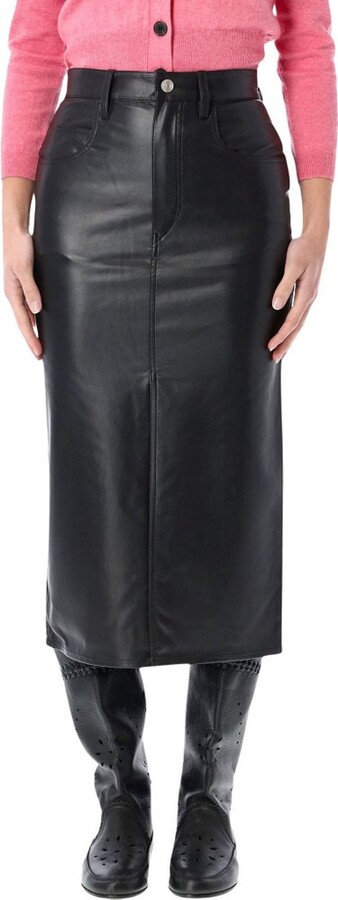 Etoile Isabel Marant Nilauria Faux Leather Skirt