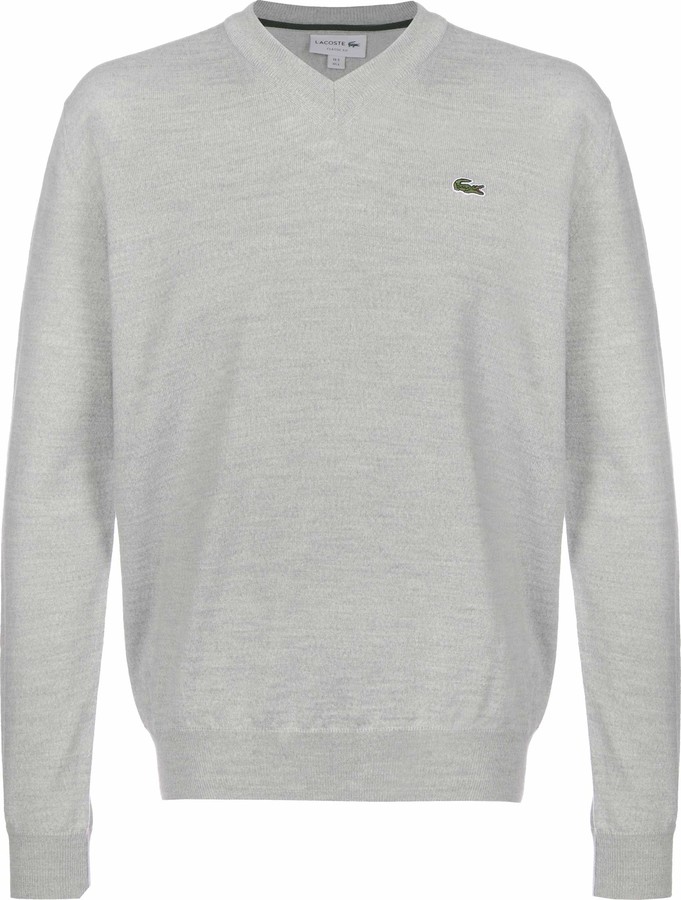 lacoste sweater grey