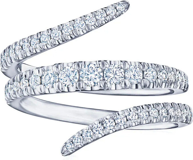 Kwiat 18kt white gold Vine diamond wrap ring