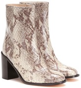Thumbnail for your product : Maryam Nassir Zadeh Mars snake-effect leather ankle boots
