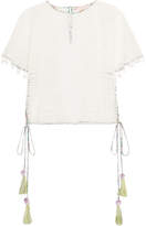 Matthew Williamson - Pompom-embellished Lace Top - White