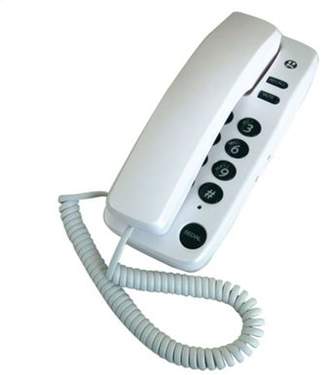 Marbella Geemarc 6050Egpw Gondola Style Corded Phone - Pearl White