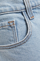 Thumbnail for your product : J Brand Selena frayed mid-rise kick-flare jeans